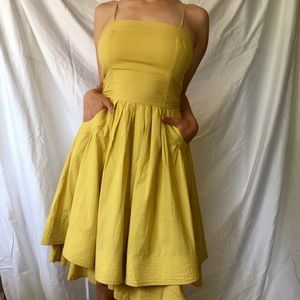 Perfect Yellow Summer Dress with Pockets!